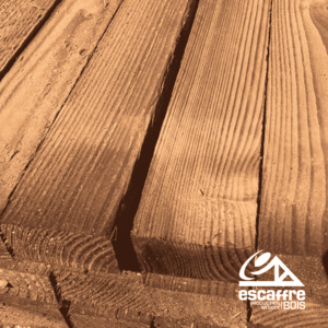 Lambourde non rabotée 3.00ml x 4 x 6 cm S - Pin sylvestre - traité classe 4 brun